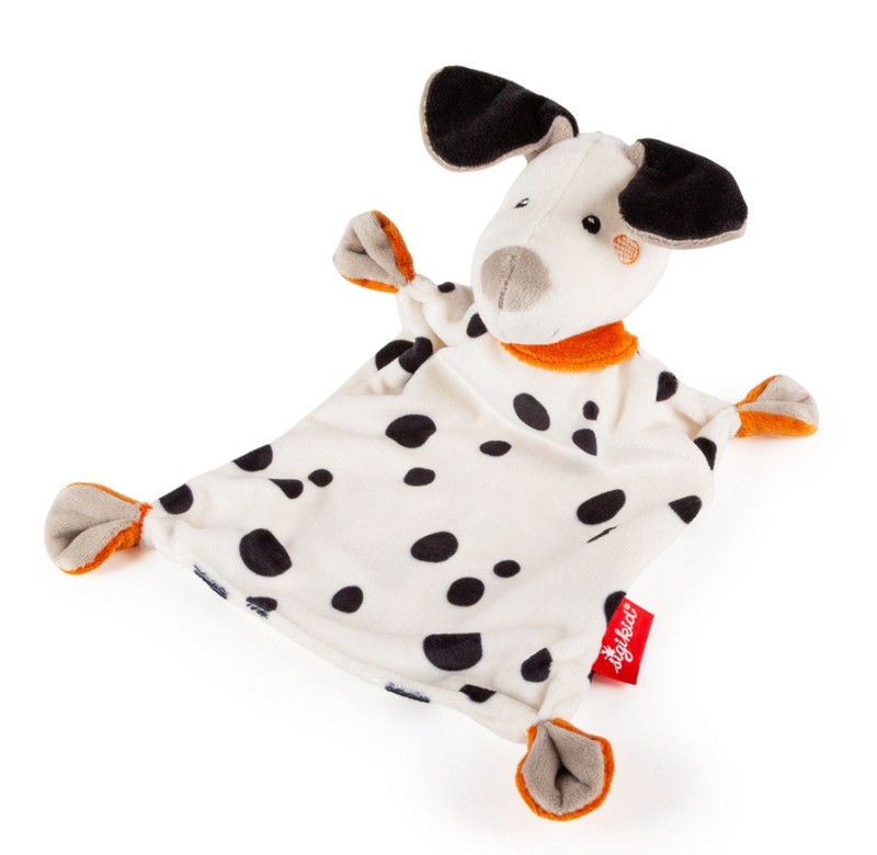 Doudou per neonato a forma di cane dalmata, una perfetta idea regalo sia per i nuovi nati che per i loro genitori